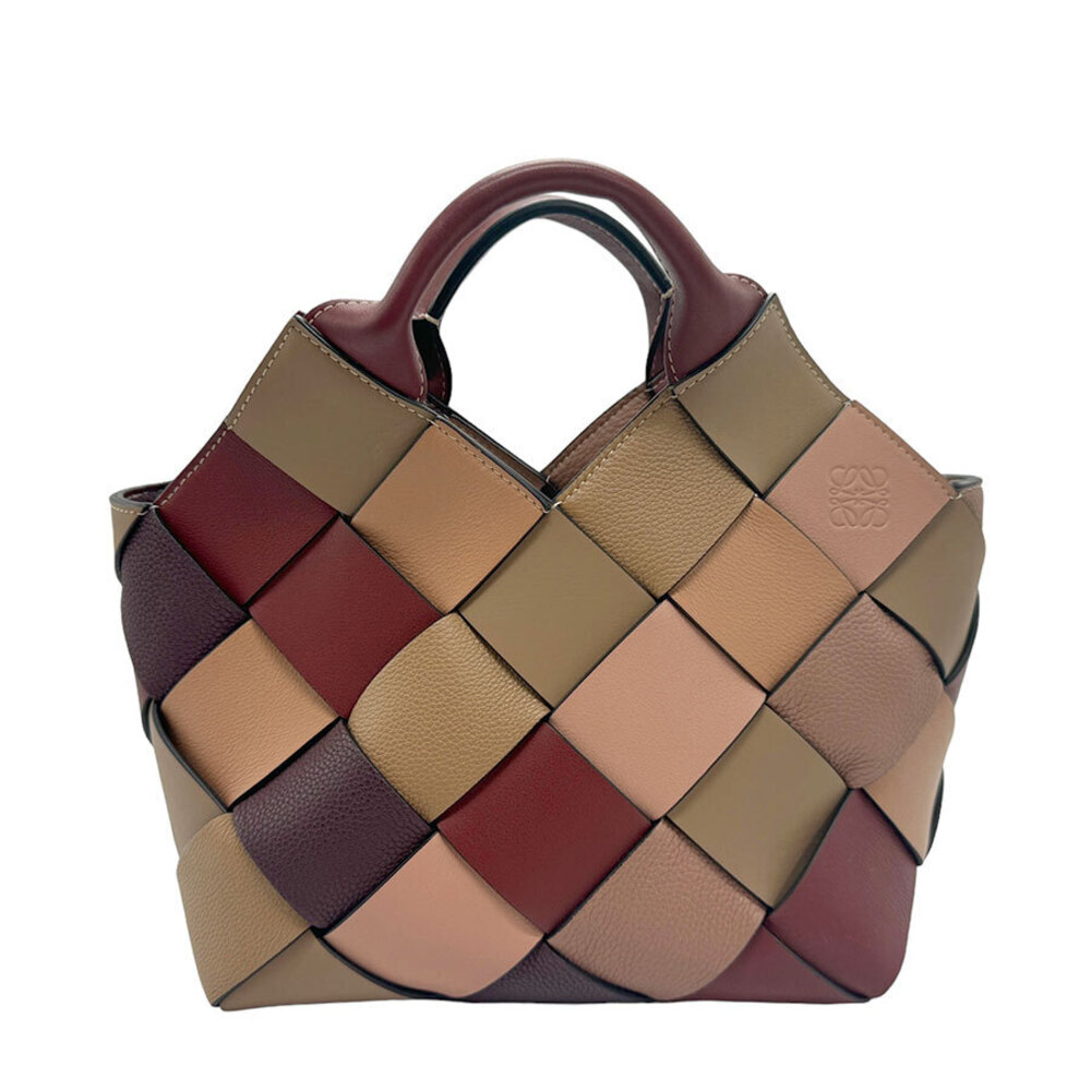 Loewe 2way Shoulder Bag Woven Basket Leather Multicolor